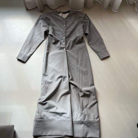 Malloni Grey Button Down Dress - Picture 10 of 13